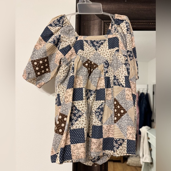 Patchwork Kids Dress - Picture 2 of 3